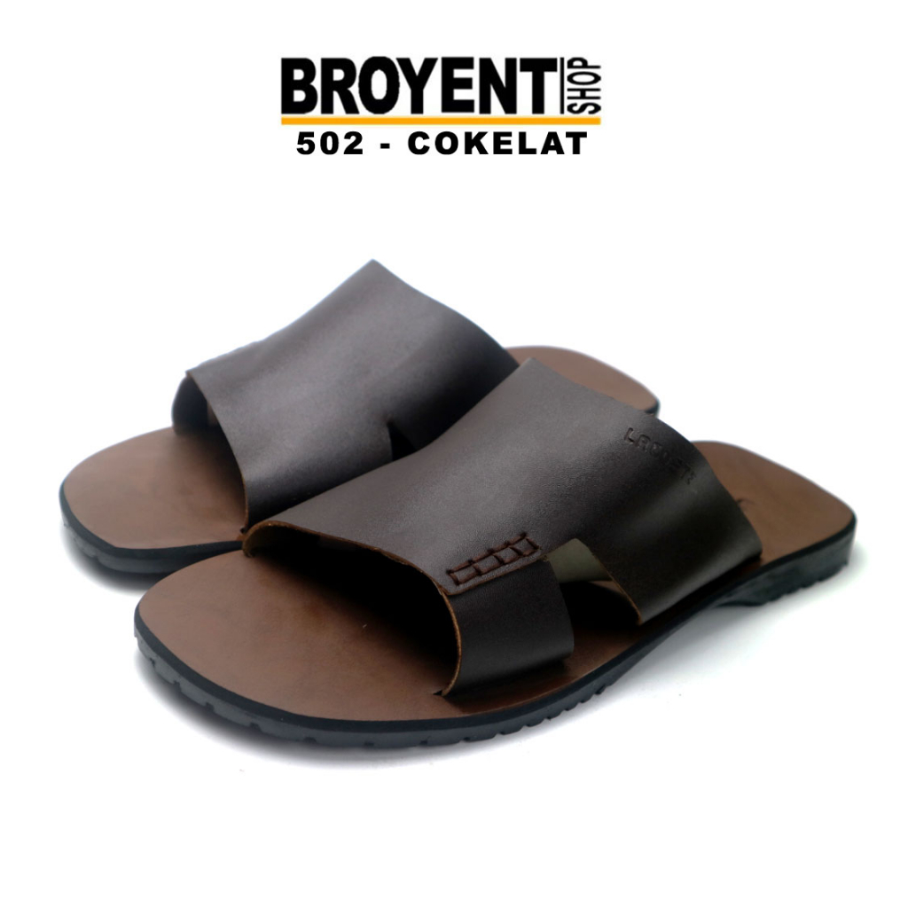 Sandal Kokop Pria Kulit Asli 502