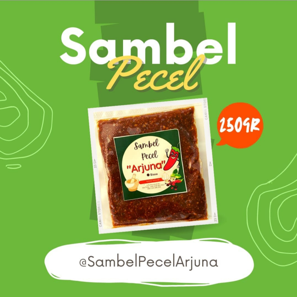 

SAMBEL PECEL ARJUNA || BIASA || 250gr
