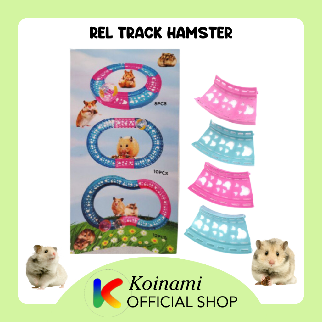 REL TRACK HAMSTER / aksesoris hamster / mainan hamster / aksesoris kandang hamster