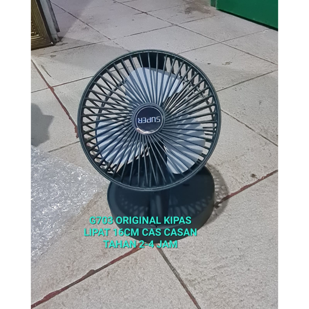 G703 ORI Kipas ANGIN Lipat Portable CAS CASAN USB FAN WIND AIR Listrik Charge Folding Multifungsi ORIGINAL ASLI TELESCOPIC PANJANG ANTENA STAND MINI GANTUNG DINDING WALL MEJA  GARANSI UANG KEMBALI BILA PRODUK YANG DITERIMA TIDAK BERFUNGSI / TIDAK SESUAI /