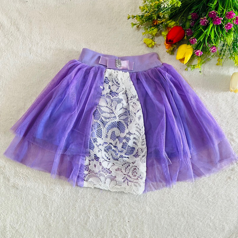 Rok tutu brokat tile rok pendek anak 2 3 tahunan