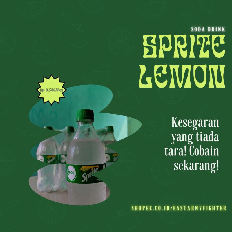 

MINUMAN SPRIT SMALL SIZE 250ml|DENGAN LEMON-LIME