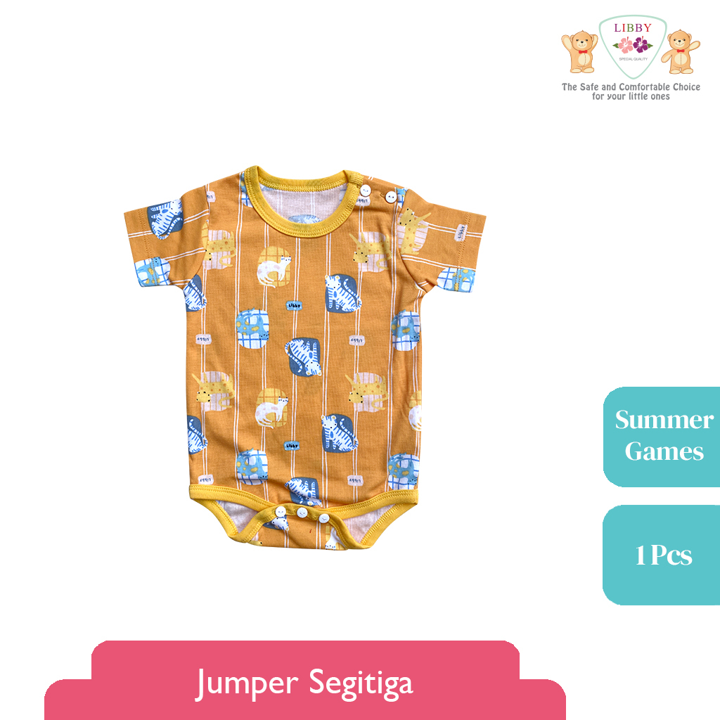 [Size Newborn NB] Libby Summer Games Jumper Pendek Segitiga