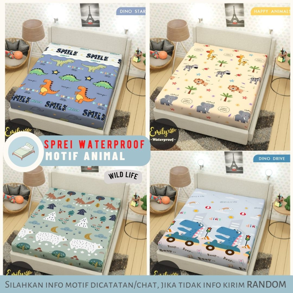 SPREI WATERPROOF ANAK | seprei waterproof | sprei anti air | sprei anti ompol Ukuran 180x200 160x200