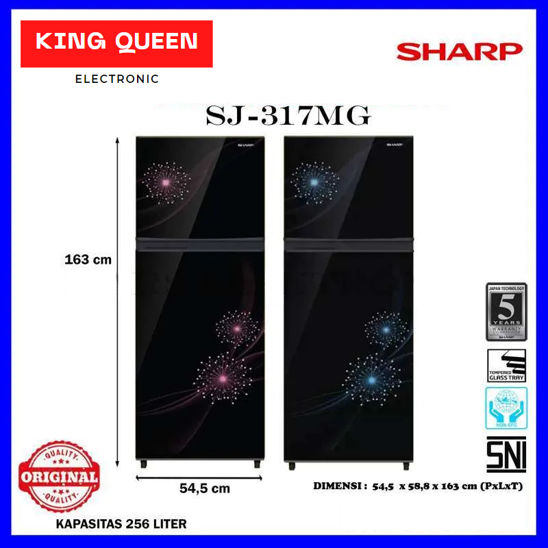 Kulkas 2 Pintu Sharp SJ-317MG