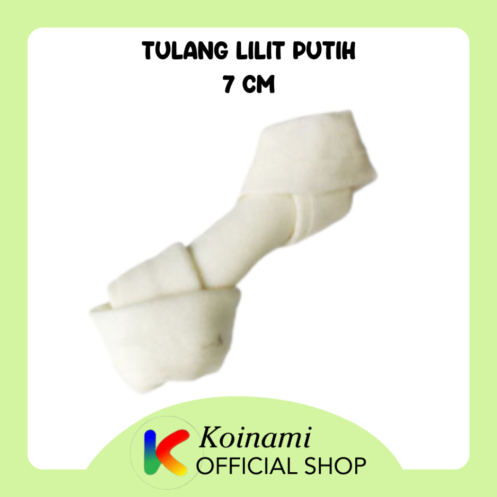 TULANG 7 CM LILIT PUTIH / TULANG ANJING