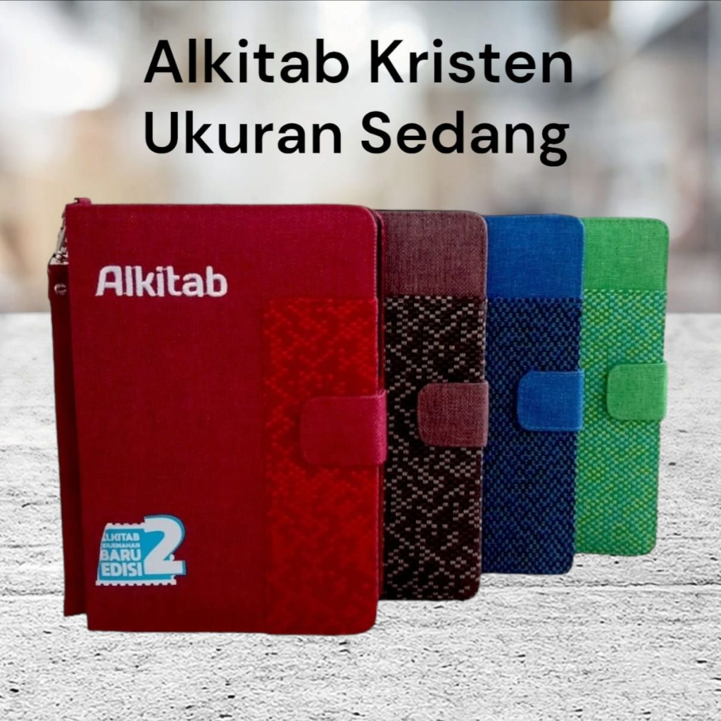 Alkitab Kristen Sedang Terjemahan Baru 2 2023 TB2 054 Agenda Tali Cover Canvas Tutup Magnet