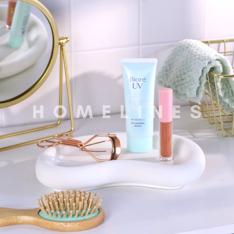 Moon Tray Aesthetic | Baki Properti Foto | Korean Coaster | Nampan Korea- Tatakan Gelas | Home Cafe | Desk Decor | Mini Vase | Vas Nordic | Property Produk