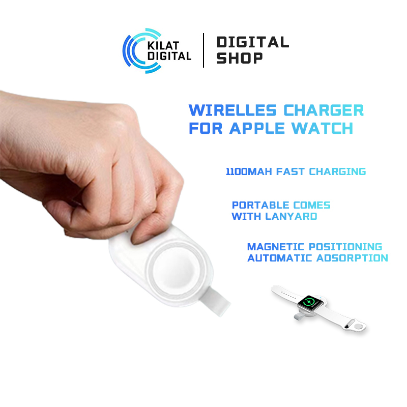 Apple Watch Wireless Charger Magnetic Portable 1100Mah Fast Charging