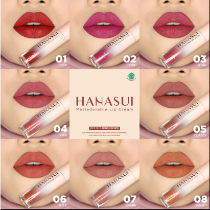Hanasui Lipstik Mattedorable - Lipstik Cream Hanasui Matte