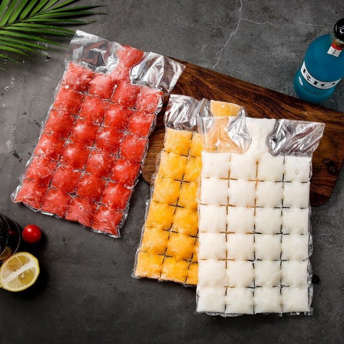 KANTONG CETAKAN ES BATU PLASTIK 10PCS PEMBUAT ES DISPOSABLE ICE MAKING BAG FOOD GRADE