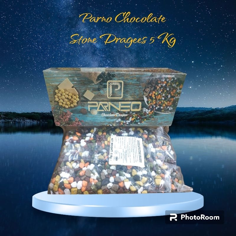 

Parneo Chocolate Stone Dragees 5 Kg | Coklat Krikil Original