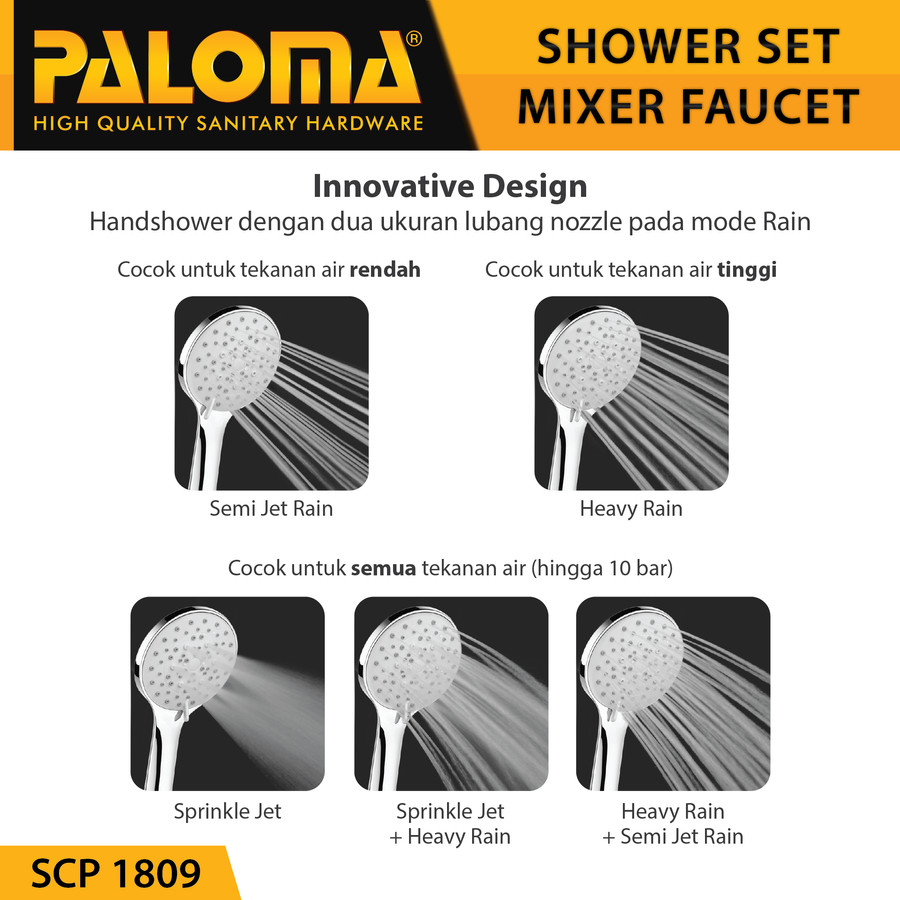 Shower Column PALOMA SCP 1809 Tiang Set Mandi Exclude Keran Kran Air