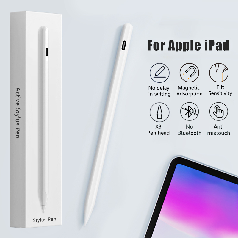 Pencil New Generation iPad 10 IPad Pro 11 12 2018- 2022 Mini 6 iPad air 4 Air 5 10.9 palm Rejection Type C Charger