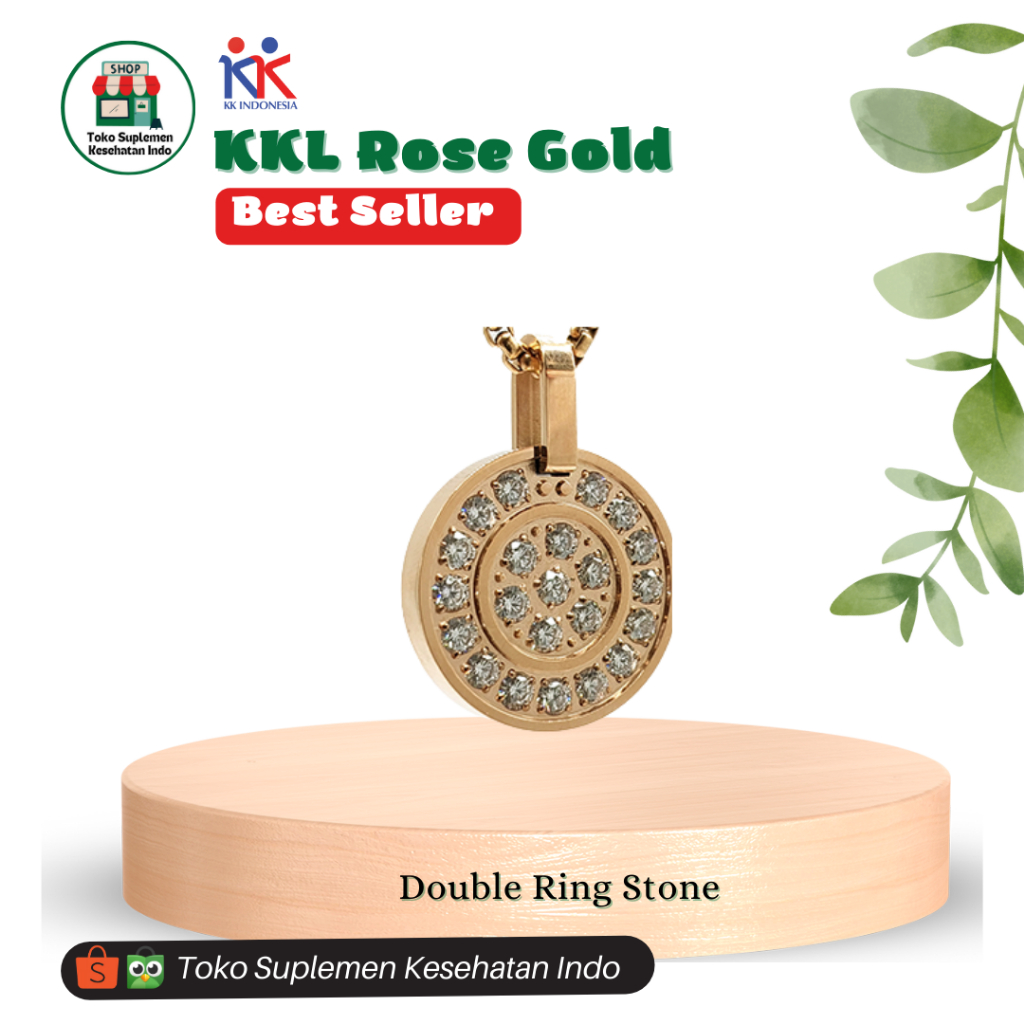 KK Liforce double ring rose gold new original