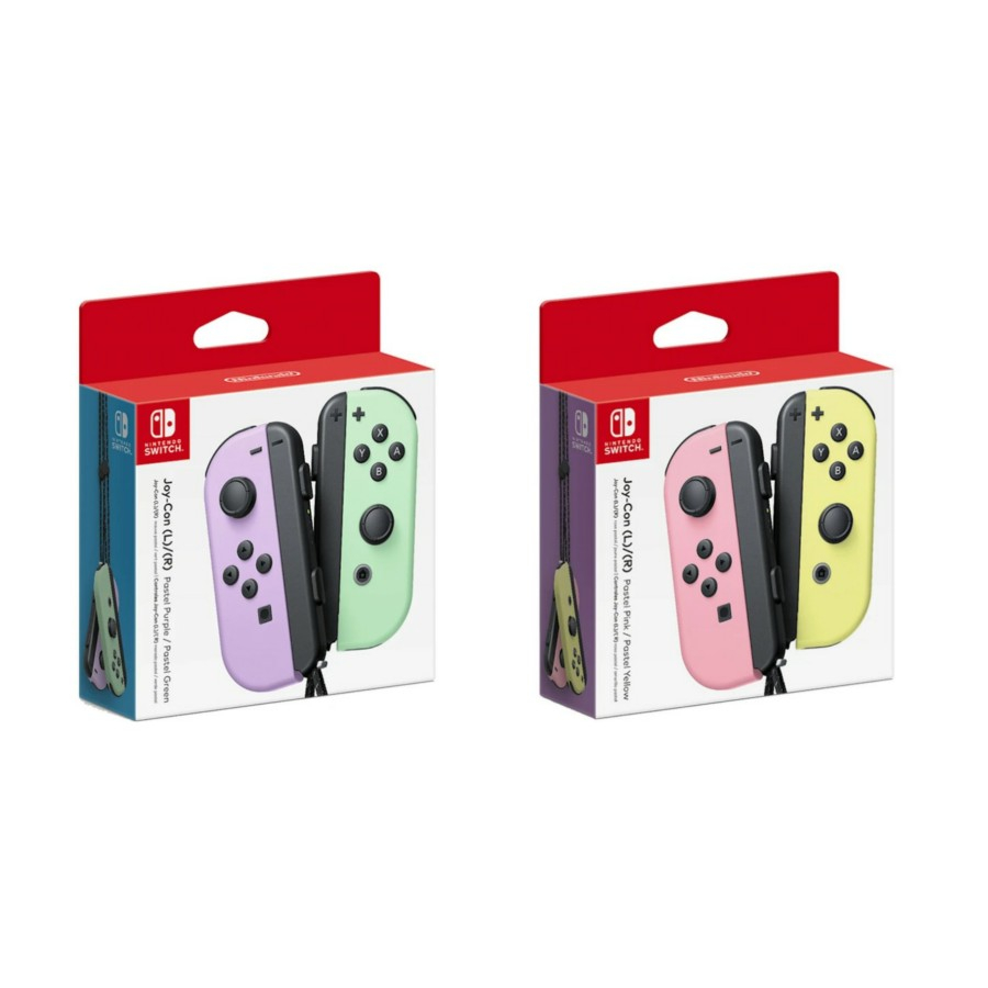 Nintendo Switch Joy Con JoyCon Pastel Pink Pastel Yellow