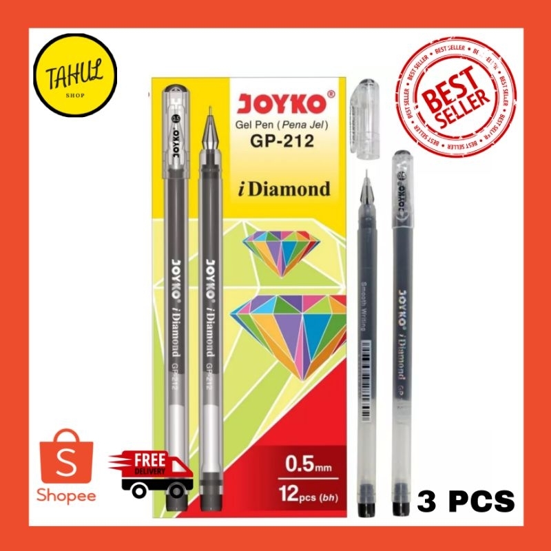 

2 PCS !!! Joyko Gell Pen GP-212 ( I-Diamond ) / Pena Joyko Diamond / Pena GP 212