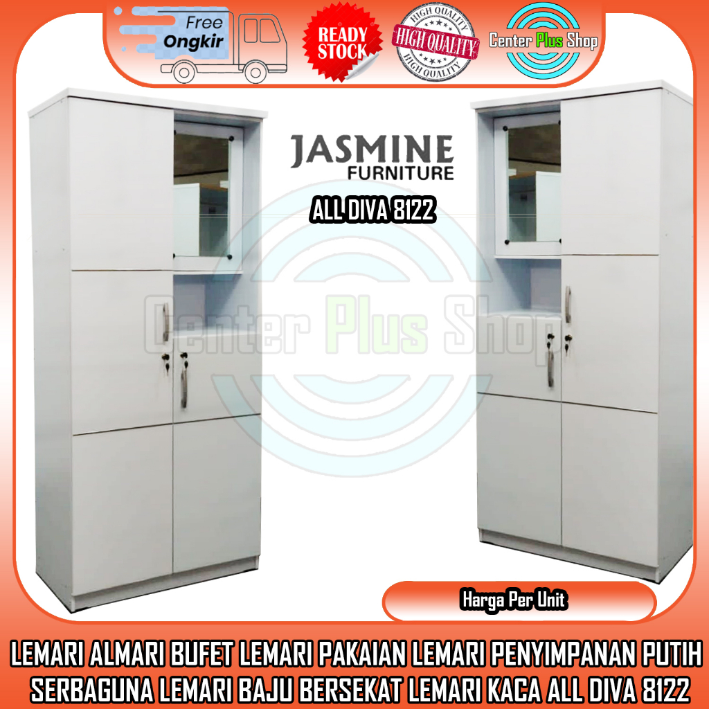 {KARGO} LEMARI  ALMARI BUFET ALL DIVA 8122 LEMARI BAJU  LEMARI BAJU KACA SEPATU  LEMARI GERUBUK GERO