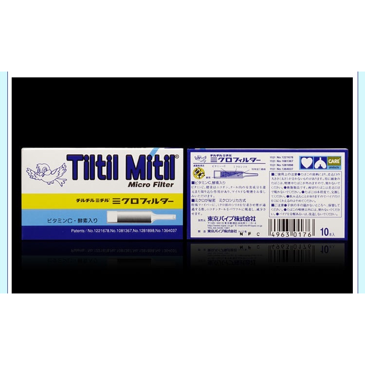 ORIGINAL IMPOR TITIL MITIL JAPAN PIPA FILTER SARINGAN ASAP SEKALI PAKAI KHUSUS 8MM 1 PACK ISI 10