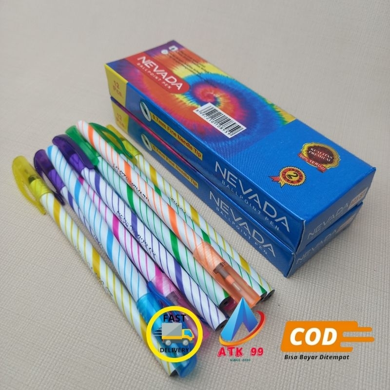 

Pulpen NEVADA 12 Pcs/Pulpen Murah/Pena/Ballpen/Pulpen Ulir