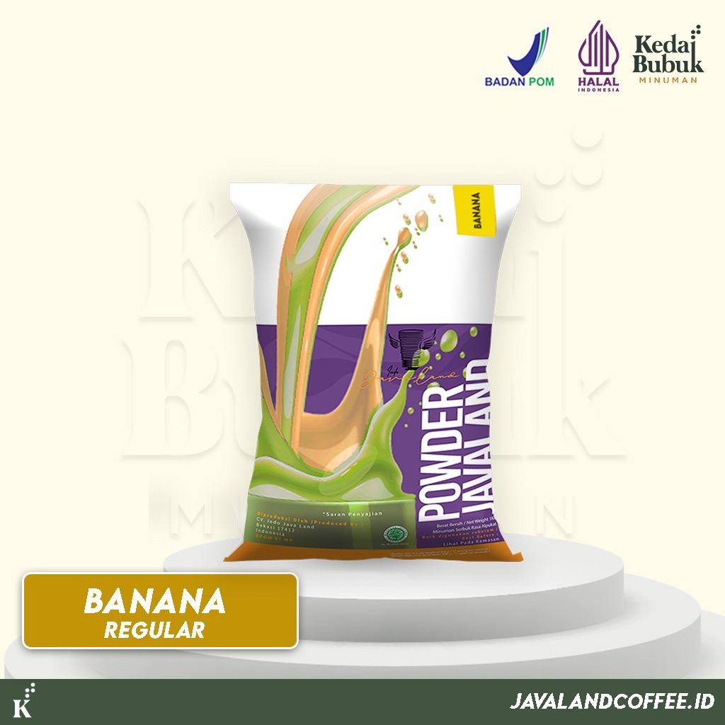 bubuk reguler rasa banana 1kg powder javaland