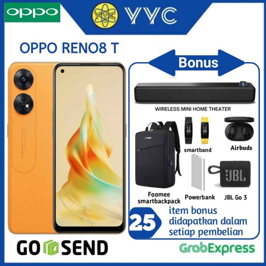 Oppo Reno 8T 4G Ram 8/256GB [Ram 8GB Internal 256GB] - Garansi Resmi