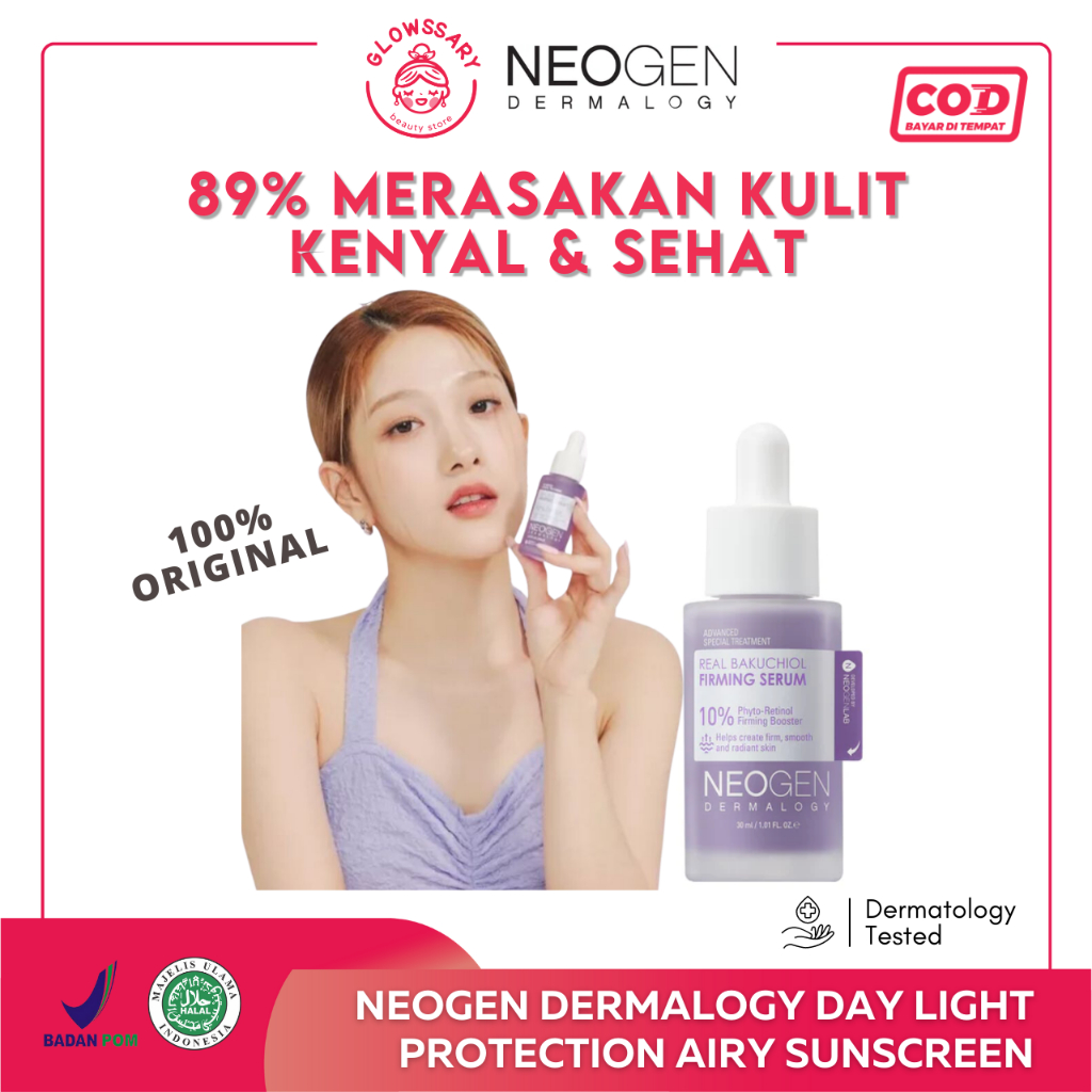 NEOGEN Dermalogy Real Bakuchiol Firming Serum Anti Aging Pencerahan Perawatan Wajah 30ml