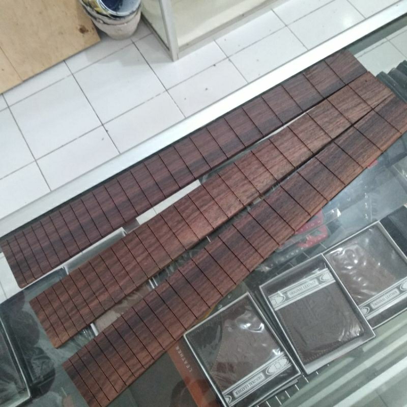 3 pcs fingerboard/ fretboard gitar listrik, 25.5 inch scale rosewood