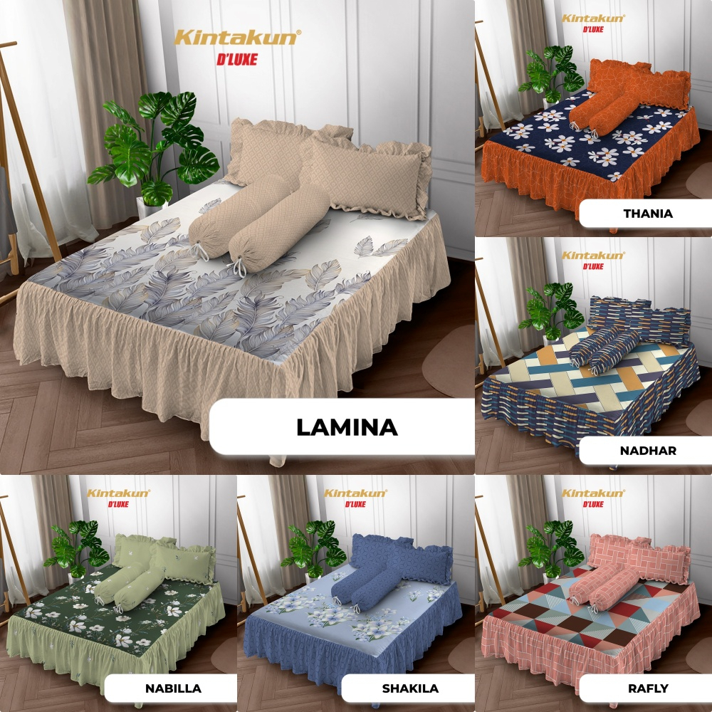 Kintakun Dluxe - Sprei RUMBAI King (180x200) Terlaris New Motif