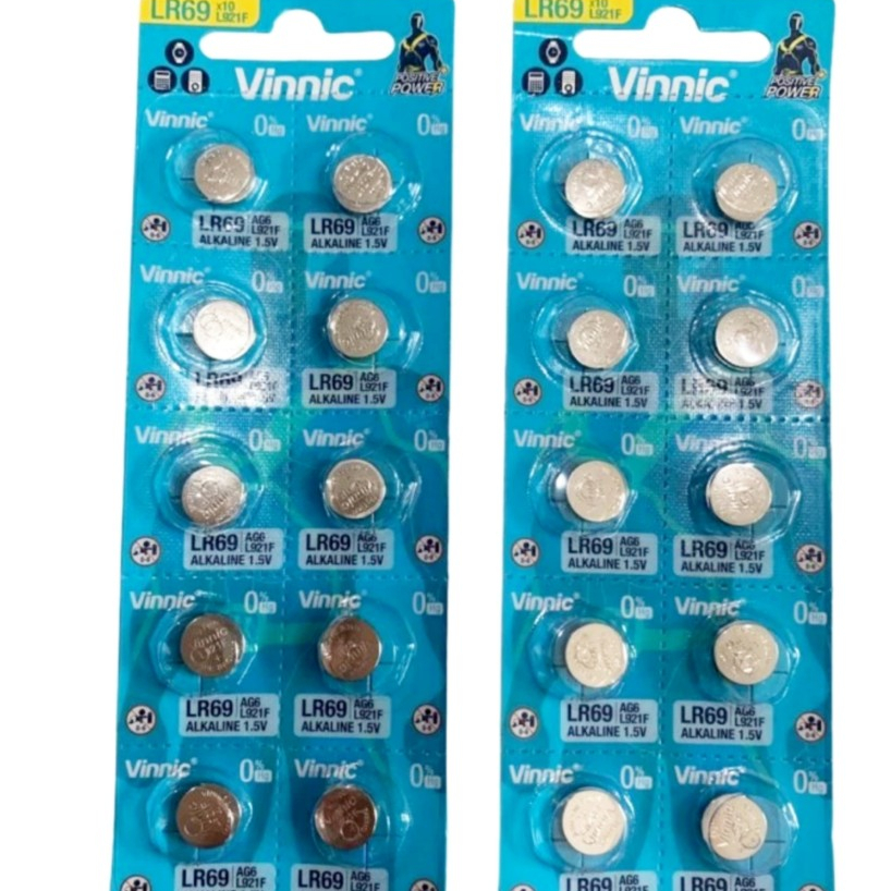 Battery AG6 LR69 L921F SR920 371 1.5Volt VINNIC