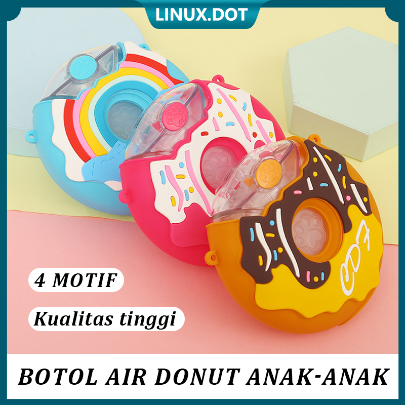 Botol Air Anak 380 ml Mengimport Botol Air Manis Bentuk Donat