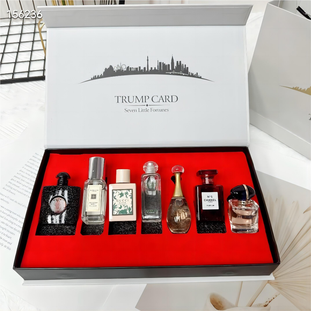 Seven Little Fortunes Parfum Set/ JO MALONE Lime Basil•YSL Black Opium•DIOR Jadore•GUCCI Bloom Eau D