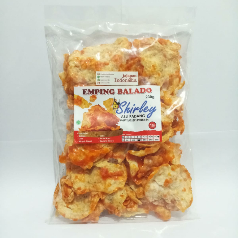 

Emping balado Shirley 250 gram/Asli padang/Snack/cemilan/halal