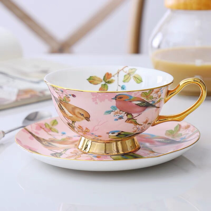 Cangkir Keramik Cangkir Teh Cangkir Kopi Bird Rumah Pilihan Perlengkapan Minum Keramik Estetik Untuk