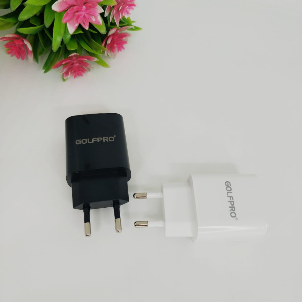 TRAVEL ADAPTOR GOLF GC15 VOOC QUICK CHARGER3.0 1PORT USB 18W 3.6A SMART POWER CHARGER PROMO SEN