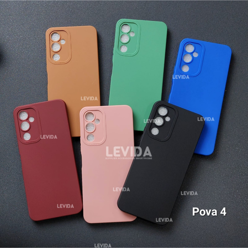 Tecno Pova 4 Tecno pova 4 Pro Softcase procamera Silicon Matte case Tecno Pova 4 Tecno pova 4 Pro