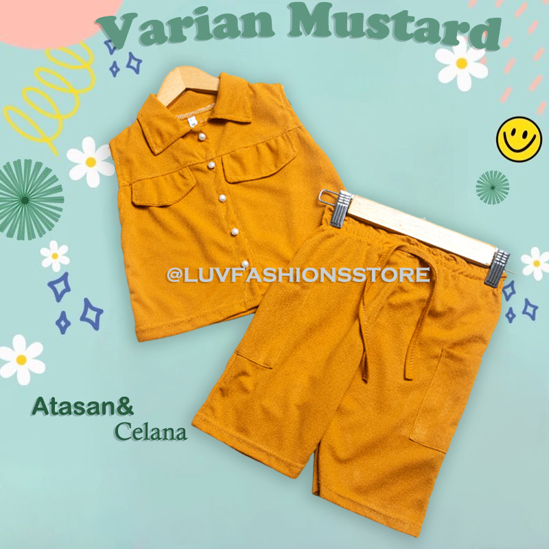 IL - ONESET ANAK VELESA / SETELAN ANAK PEREMPUAN BAJU DAN CELANA SANTAI / PAKAIAN ANAK CEWEK KASUAL