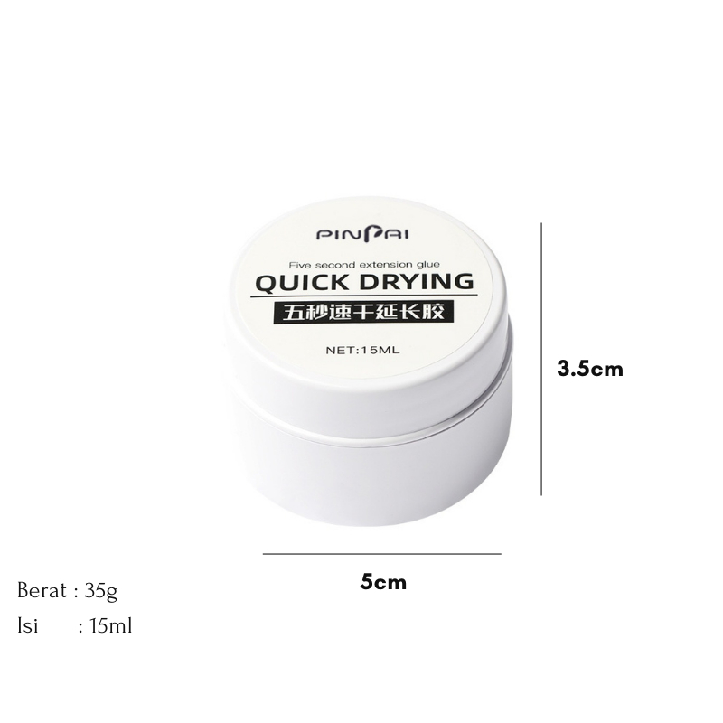 Pretty QUICK DRYING GEL UV /POLYGEL EXTENSION / Nail Gel Builder / Gel Extention 15ml / Lem Aksesoris Nail Art