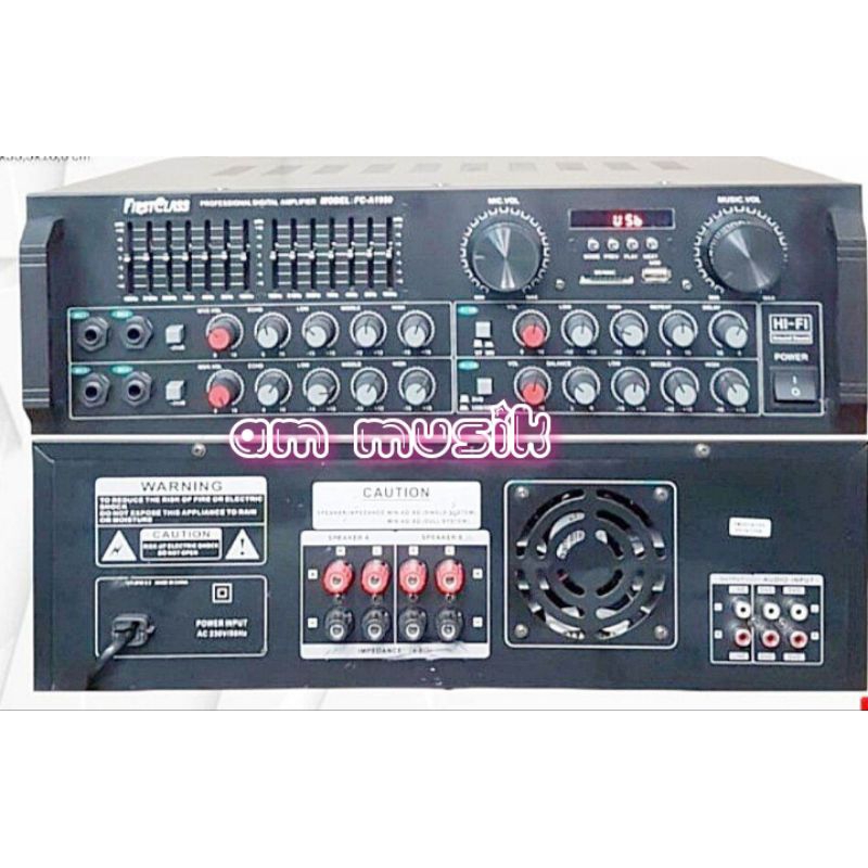 POWER AMPLIFIER FIRSTCLASS FC-A1950 DIGITAL KARAOKE BLUETOOTH ORIGINAL FCA1950
