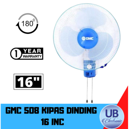 KIPAS ANGIN DINDING GMC 508 16 INCH WALL FAN KIPAS TEMBOK