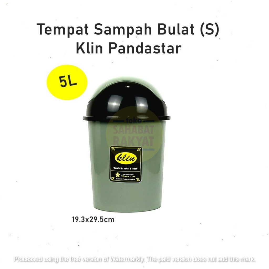 Tempat Sampah Bulat/Tempat Sampah Kamar Mandi  Pandastar