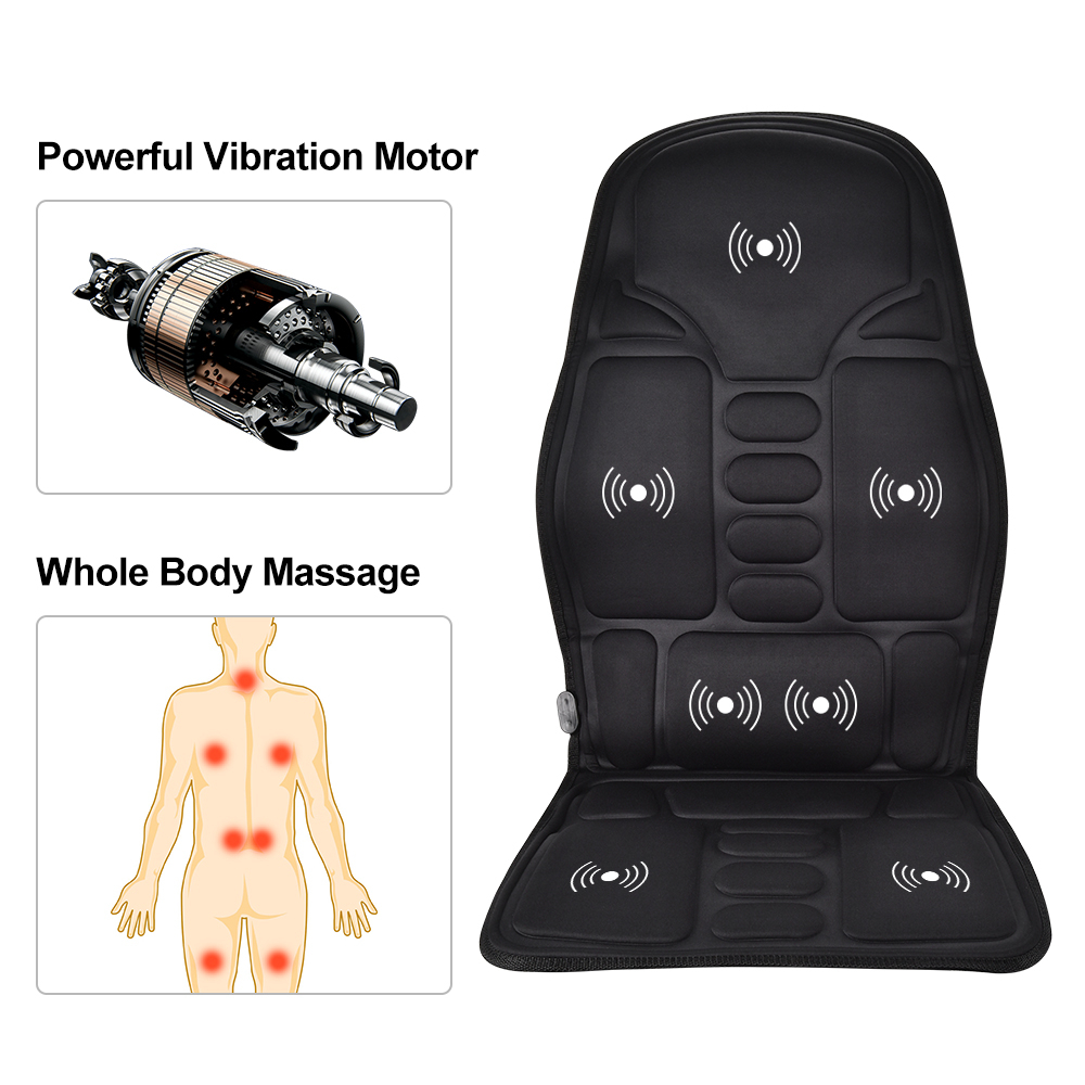 Kursi Pijat Elektrik Portabel Heating Full Body Massager - M214 - Black