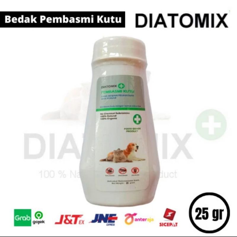 diatomix bedak kutu 25g - pembasmi kutu diatomix for cat and dog