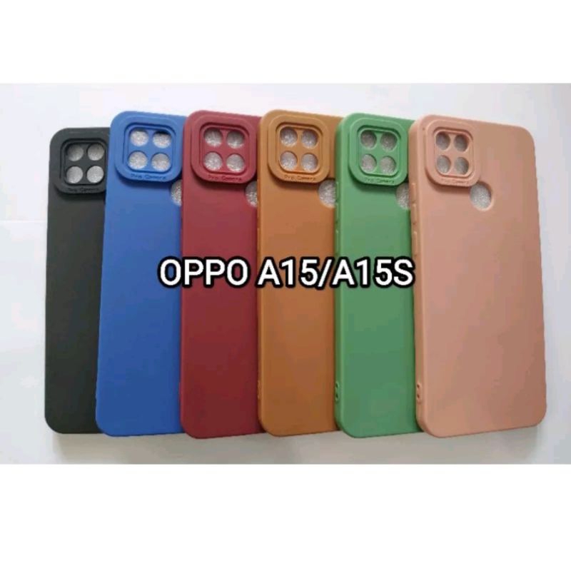 Softcase Macaron Pro Camera OPPO A15/A15S Candy Case Full Color 3D Silikon TPU