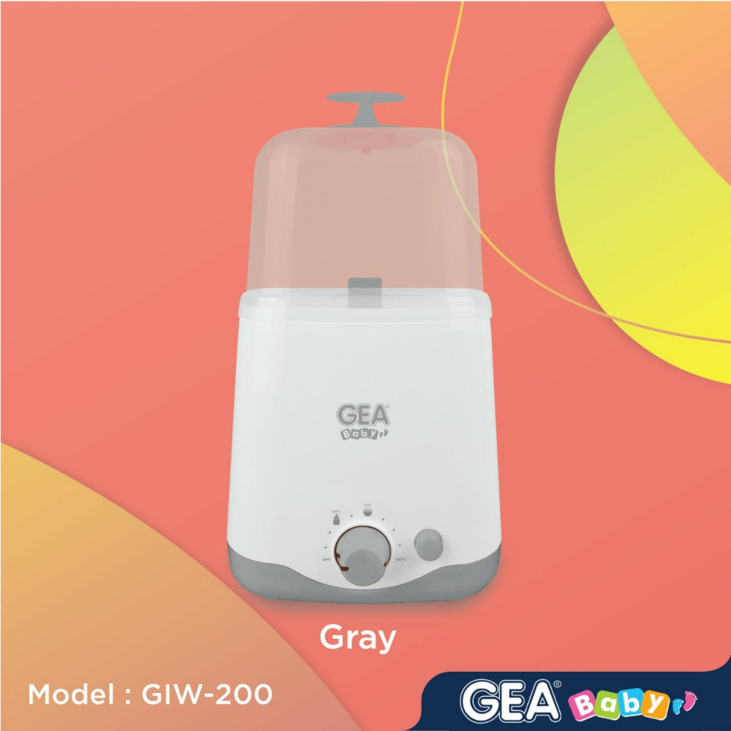 GEA Baby Instant Bottle Warmer &amp; Sterilizer GIW-200 / penghangat botol susu / pemanas susu / pemanas makanan / sterilisasi uap