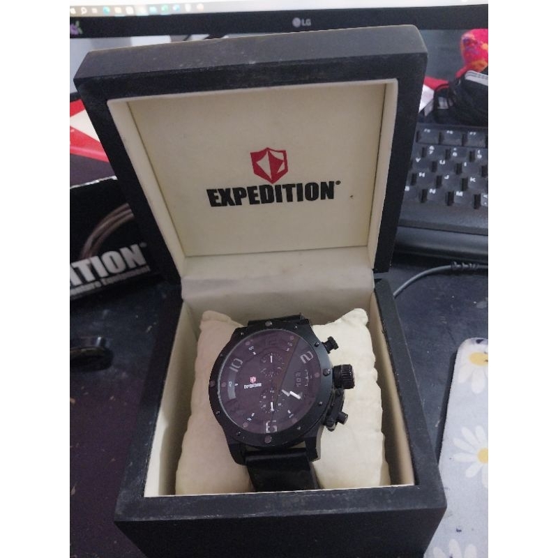 Jam Tangan Expedition E6381M Black series original  second