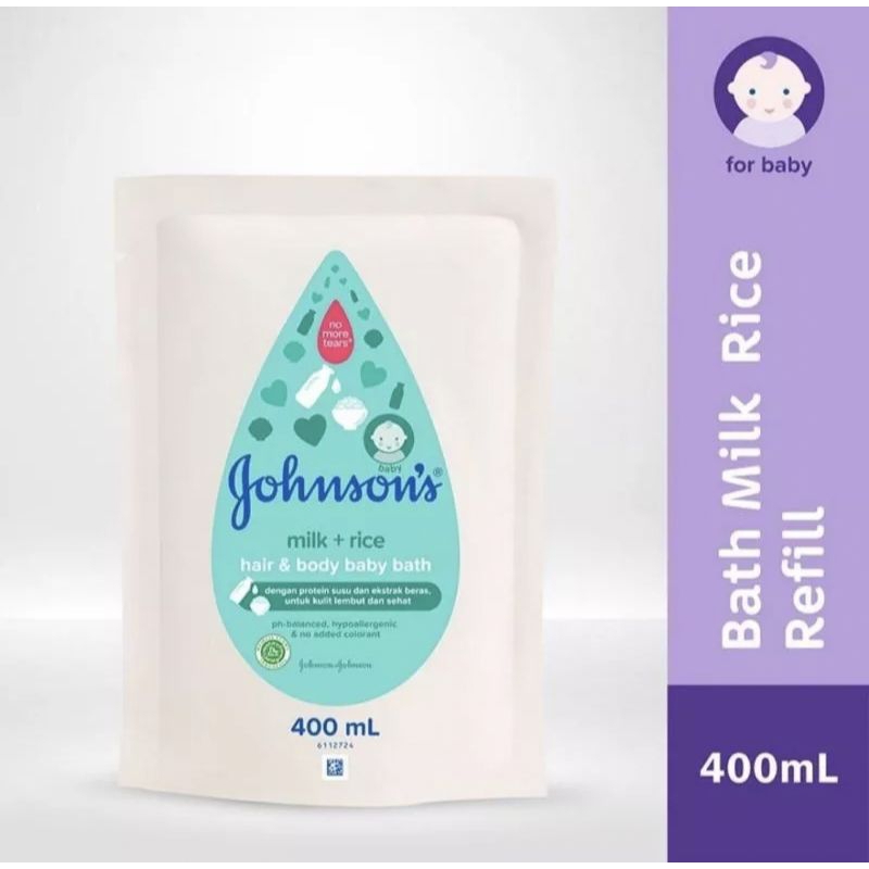 JOHNSON'S SABUN BAYI MILK &amp; RICE REFILL 400ML