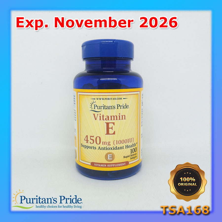 Puritan Pride Vitamin E 450 mg 1000 IU 100 Softgels Puritan's Puritans