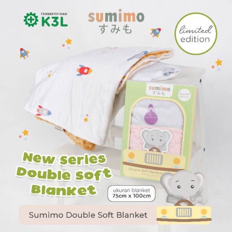 Sumimo Double Soft Newborn Blanket (Motif Random) - Selimut Bayi