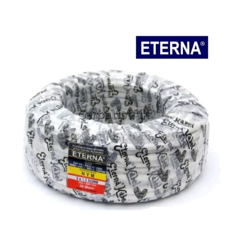 Kabel listrik 3x1.5 ETERNA 30,31,32,33,34,35,36,37,38,39METER